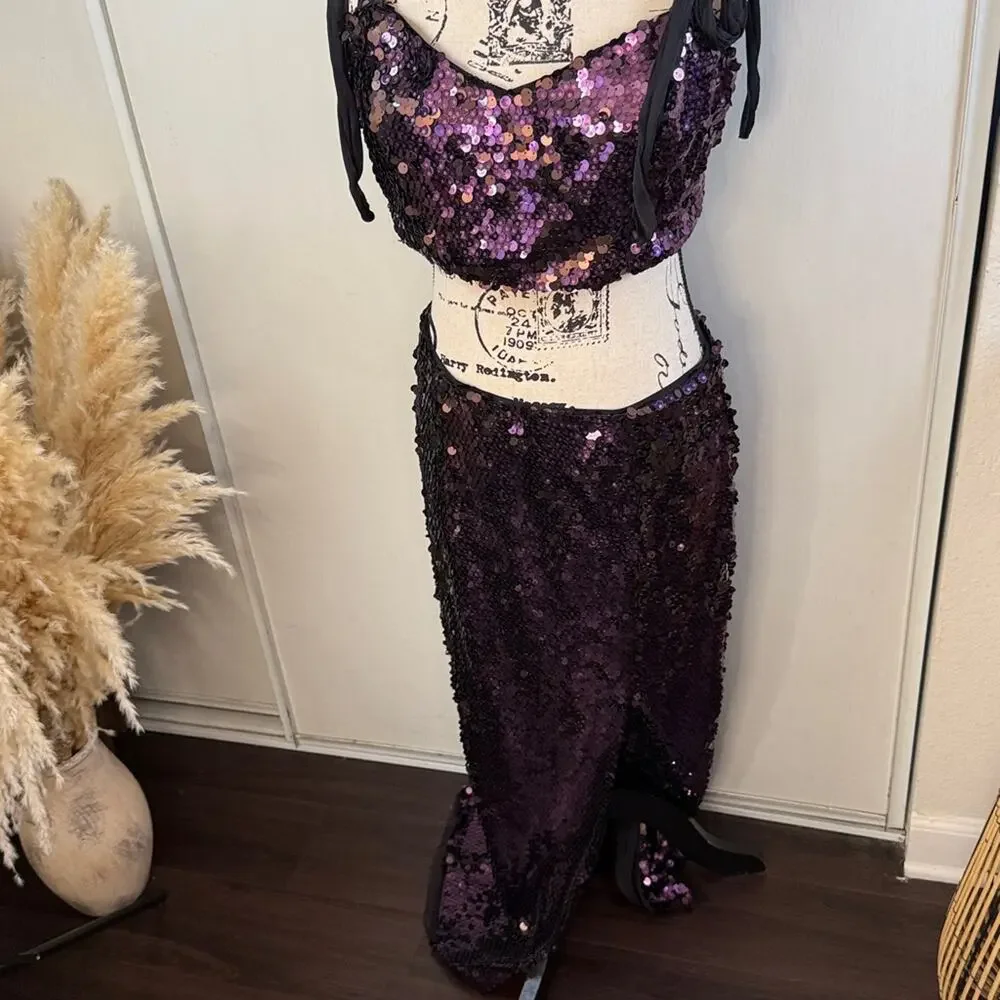 NWT! Free People Star Bright Set in Lilac size 12 - Picture 5 of 15